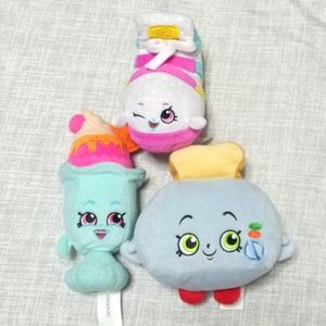 Set of 3 Shopkins Plushie